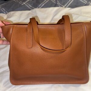 Longchamp Tan Leather Tote